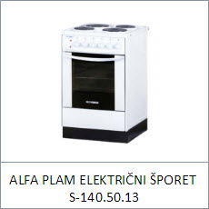 Alfa Plam Električni šporet S-140.50.13